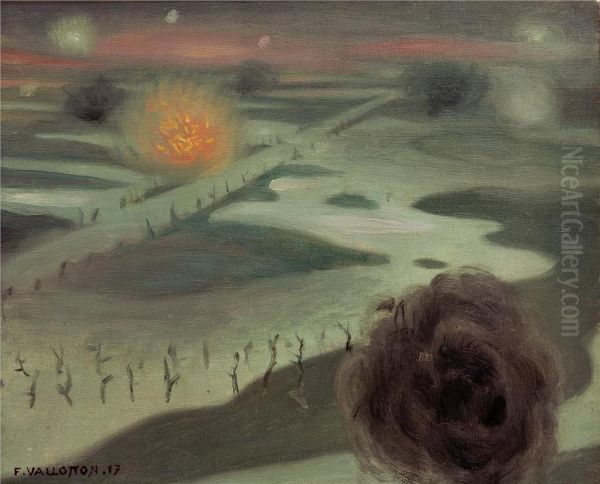 L'Yser Oil Painting by Felix Vallotton