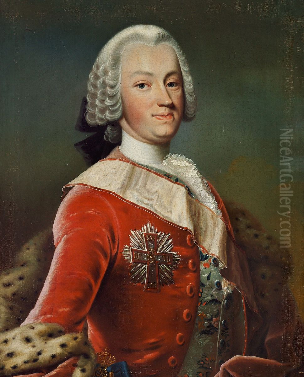 Frederik Christian von Mosting (1717-1773) Oil Painting by Peder Als