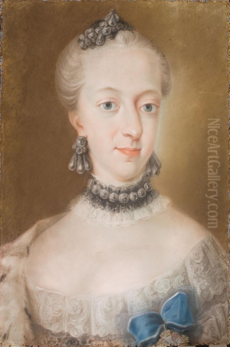 Queen Juliane Marie. Oil Painting by Peder Als