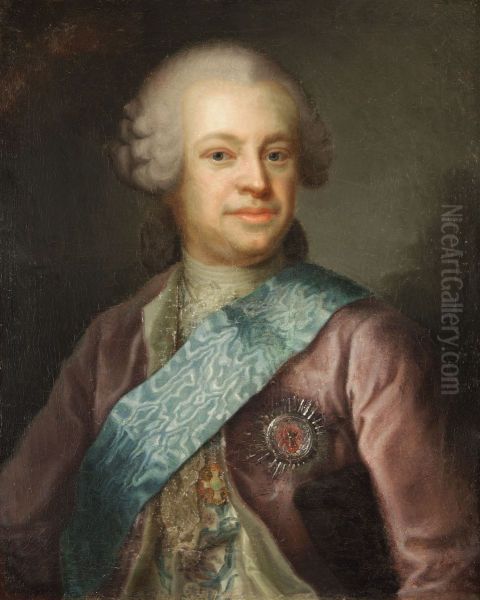 Johan Hartvig Ernst Bernstorff (1712-1772) Oil Painting by Peder Als