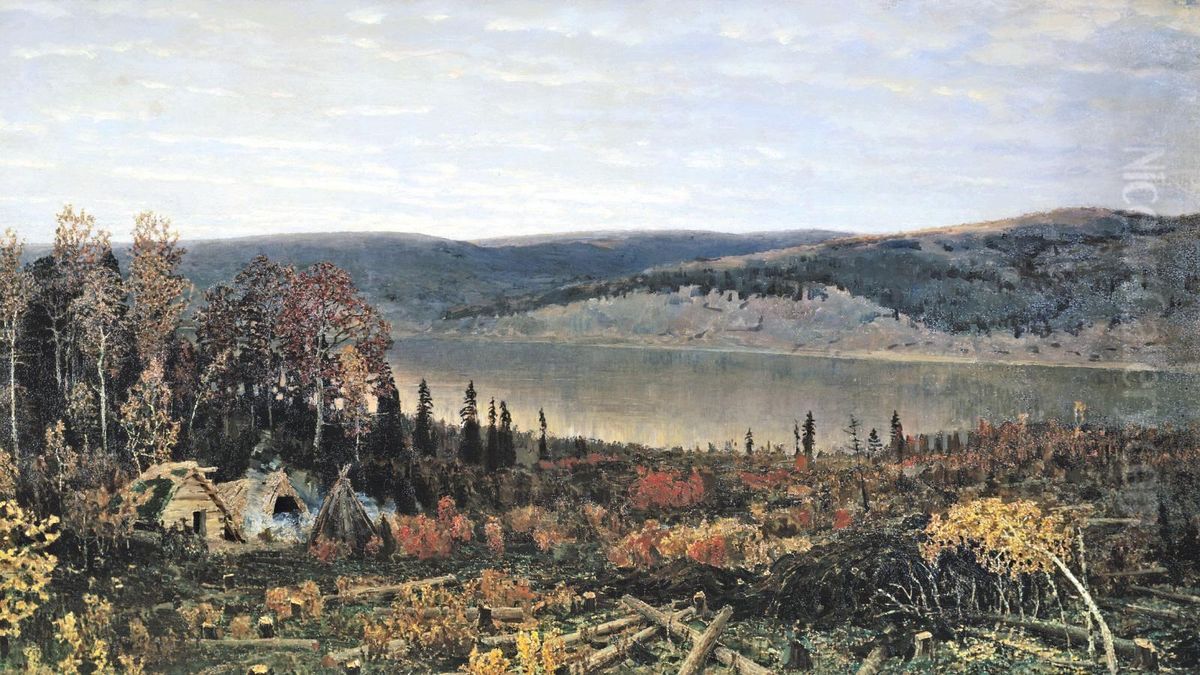 Kama Oil Painting by Apollinary Vasnetsov