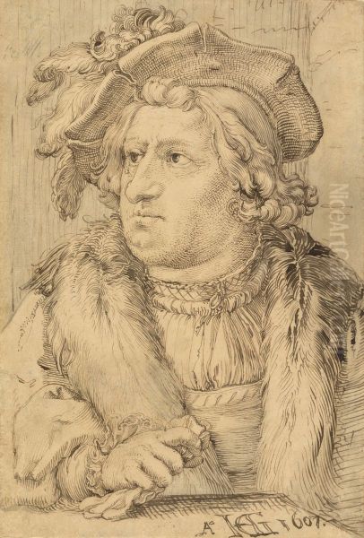 Portrait of a Man Oil Painting by Goltzius Hendrick