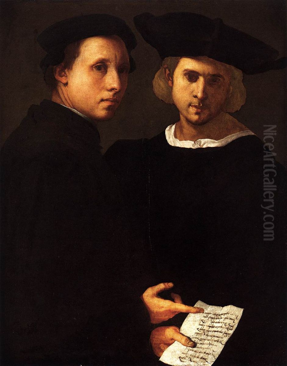 Portrait of Two Friends Oil Painting by Pontormo