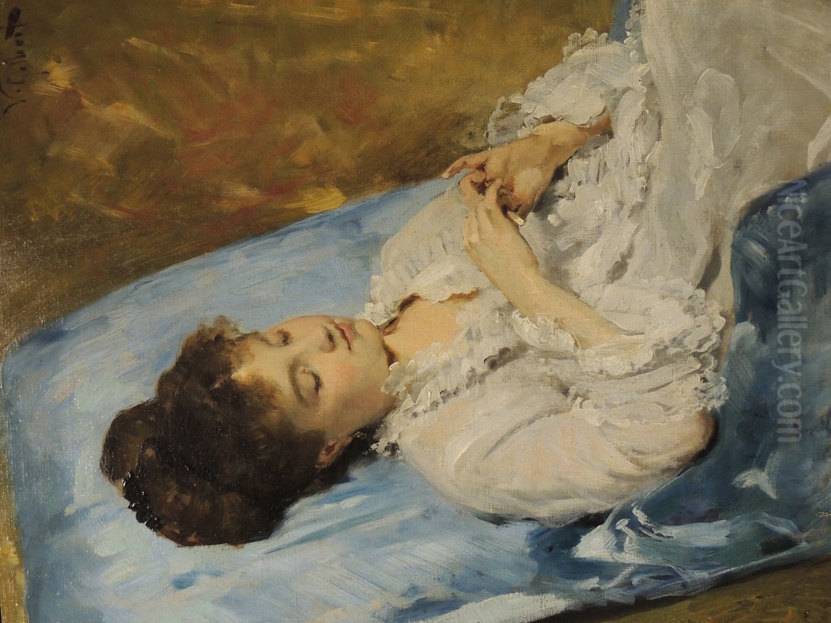 Nonchalance Oil Painting by Victor Gilbert