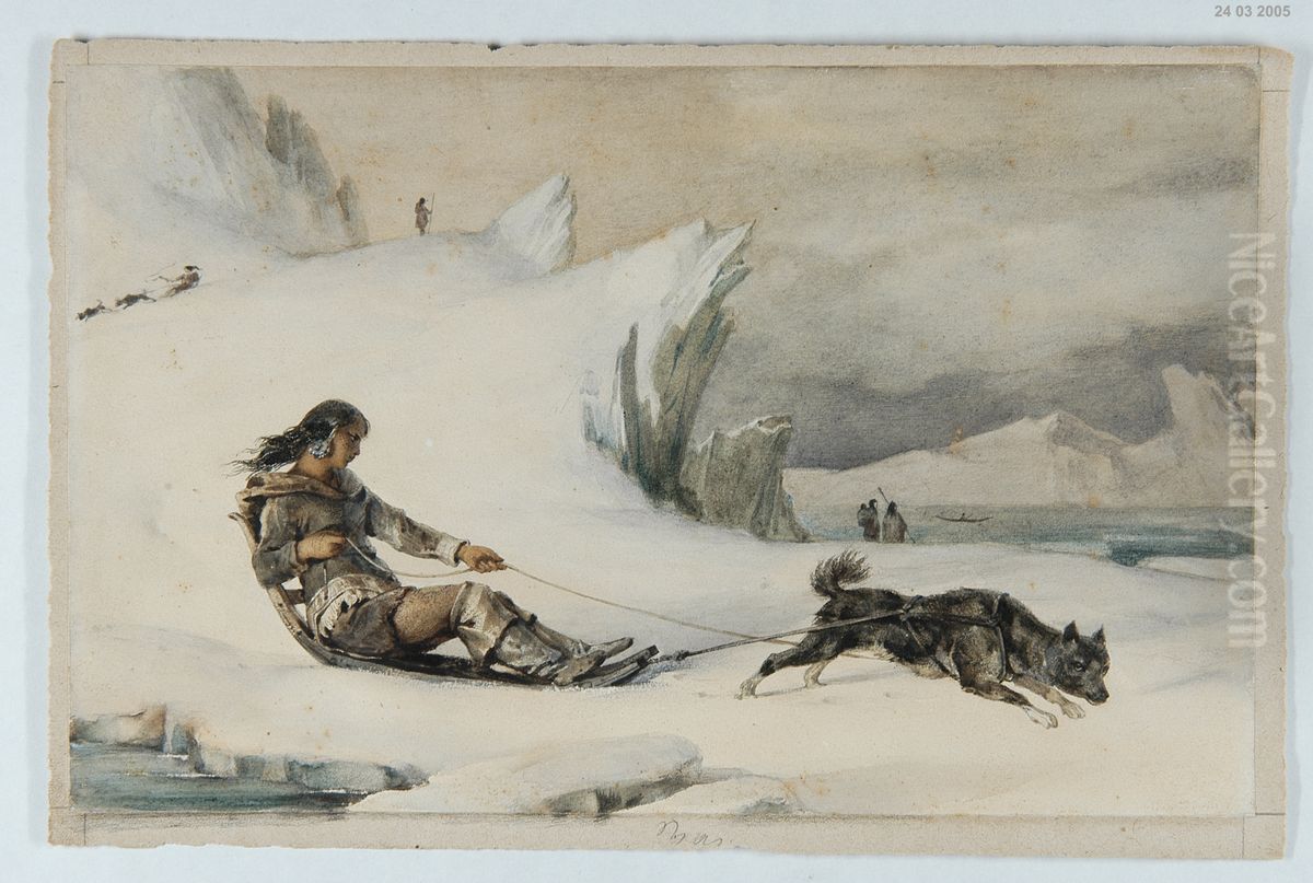 Effet de neige en Russie Oil Painting by Leon Cogniet