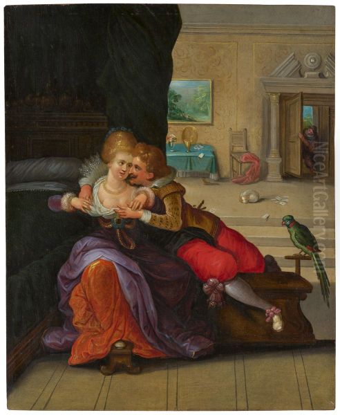 Feeling Oil Painting by Frans Francken the Younger