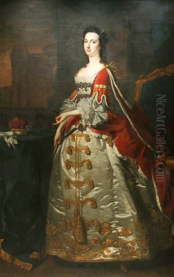 Judith Lamb, Lady Wentworth Oil Painting by Thomas Hudson