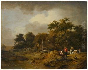 Landscape with Hut and Draw Well