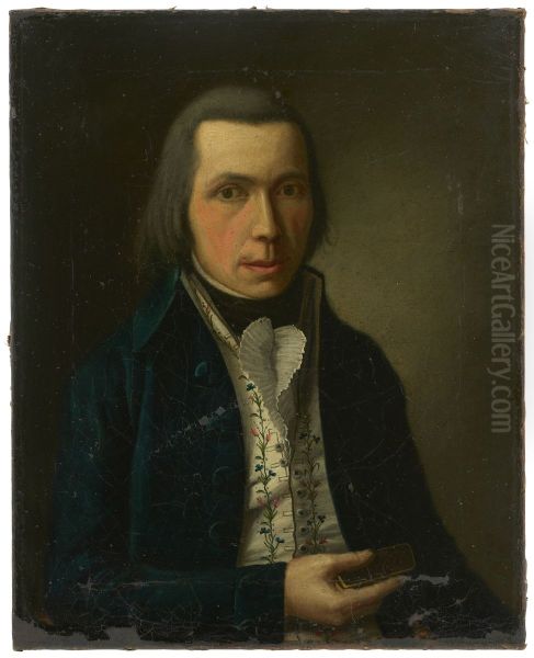 Portrait of Herr Haberle Oil Painting by Wendelin Moosbrugger