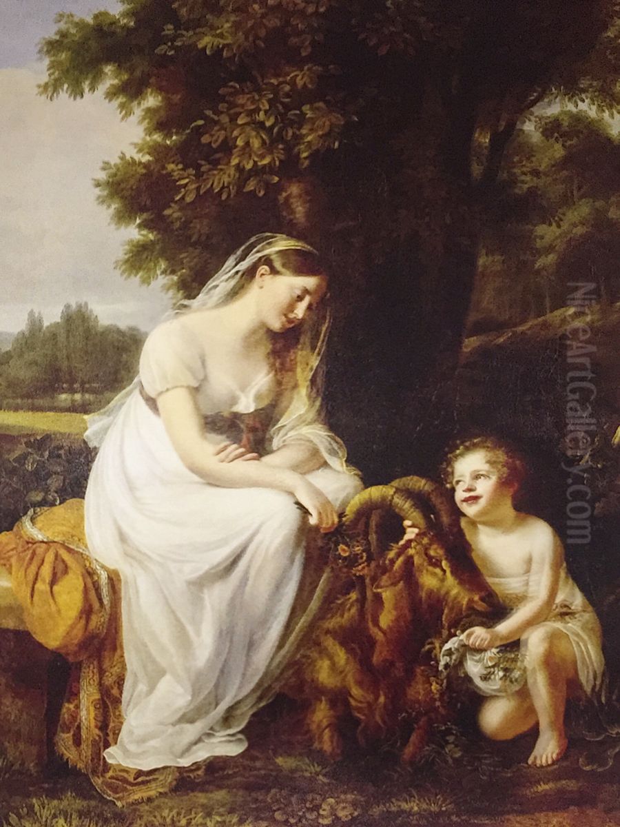 The Grateful Child Oil Painting by Henriette Lorimier
