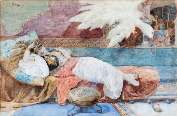 The odalisque Oil Painting by Anselmo Guinea
