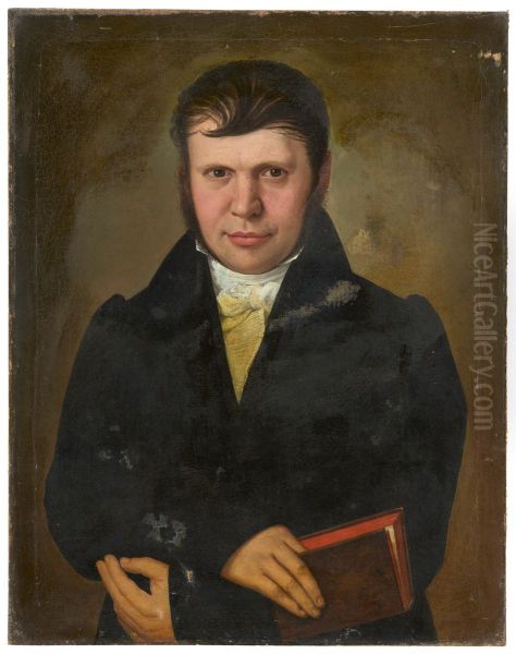 Male Portrait Oil Painting by Lukas Kirner