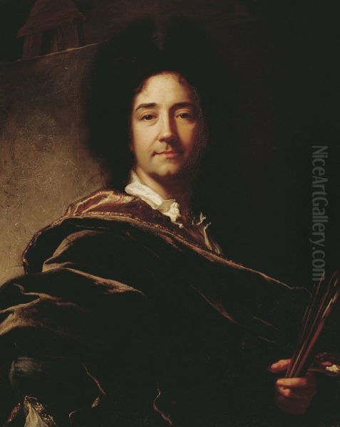 Autoritratto Oil Painting by Hyacinthe Rigaud