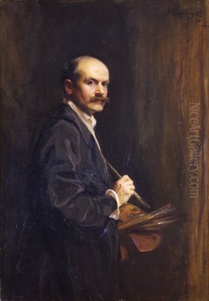 Self-portrait of Philip Alexius Laszlo de Lombos Oil Painting by Philip de Laszlo