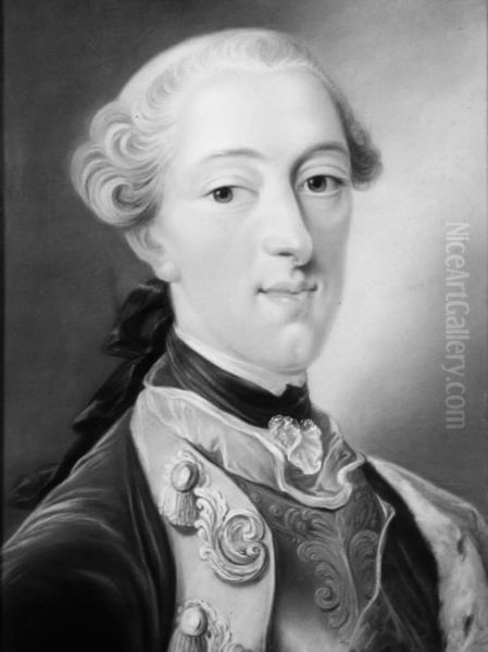 Kong Christian VII. Oil Painting by Peder Als