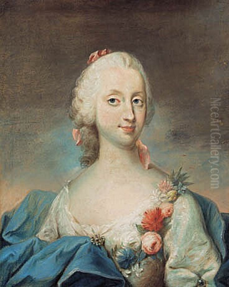 Portraet af Jomfru Eichel. Oil Painting by Peder Als