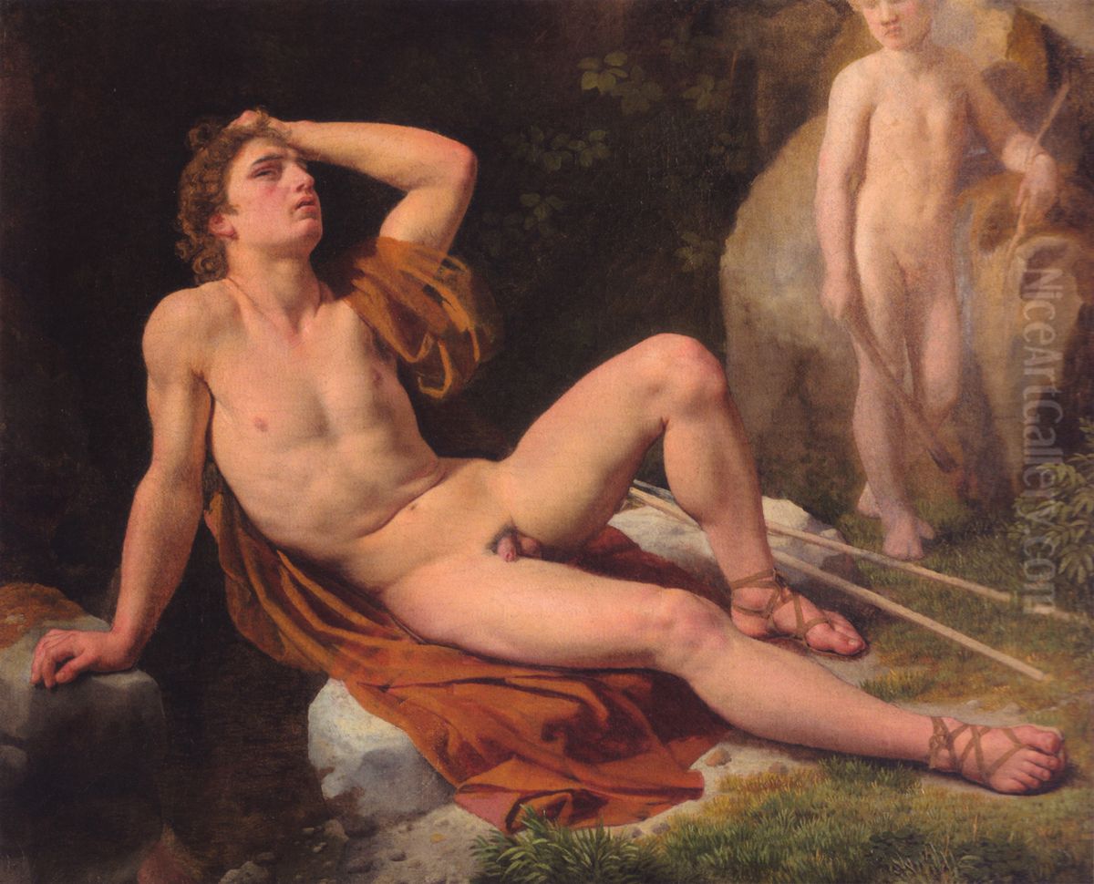 Narcissus. Oil Painting by Christoffer Wilhelm Eckersberg