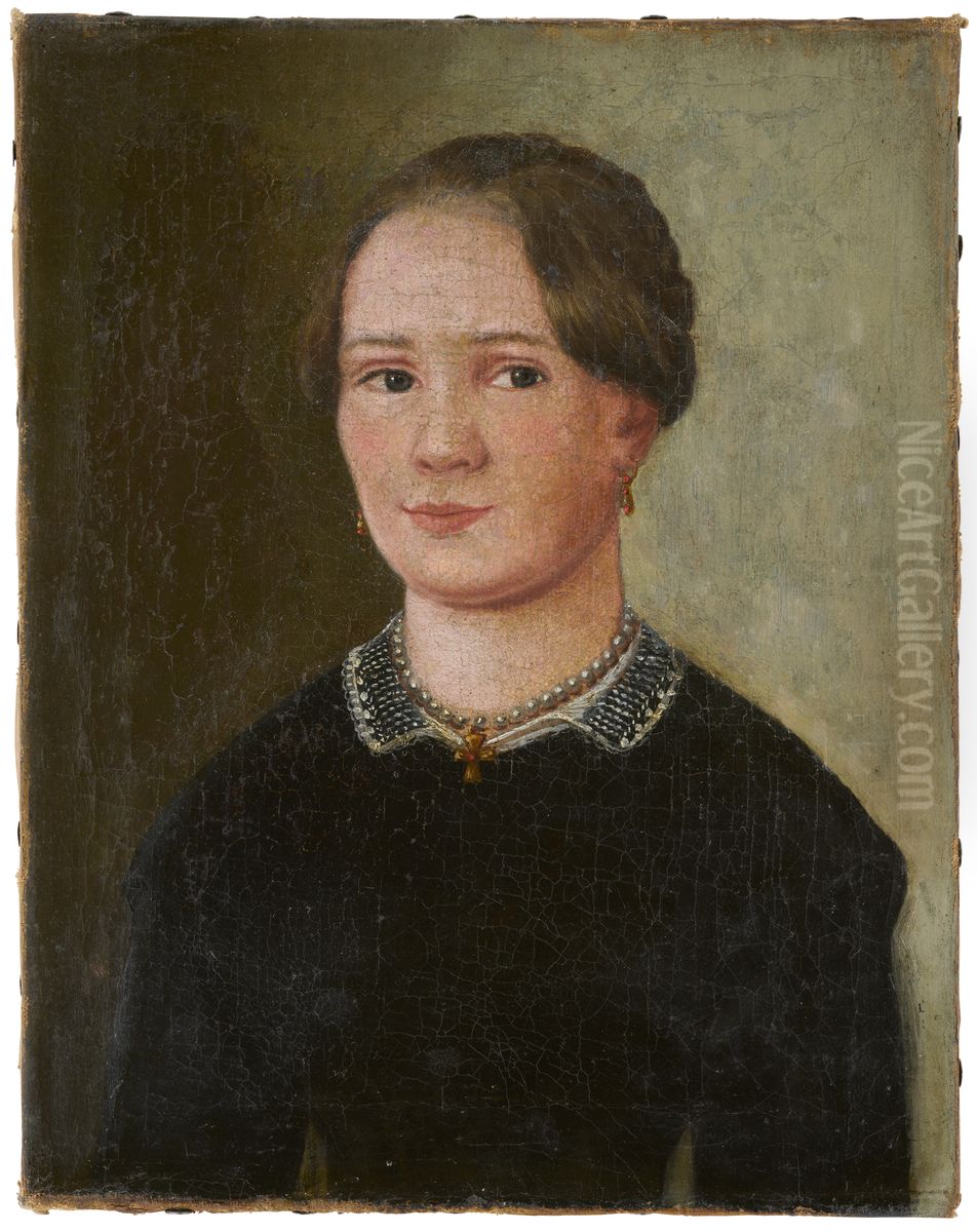 Portrait of Frau Wenz Oil Painting by Lukas Kirner