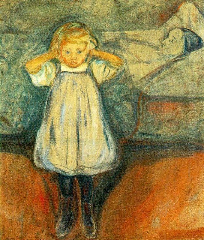 Doden og barnet Oil Painting by Edvard Munch