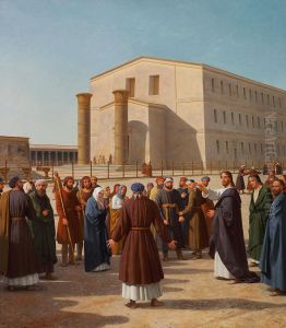 Jesus Being Tempted by the Pharisees.