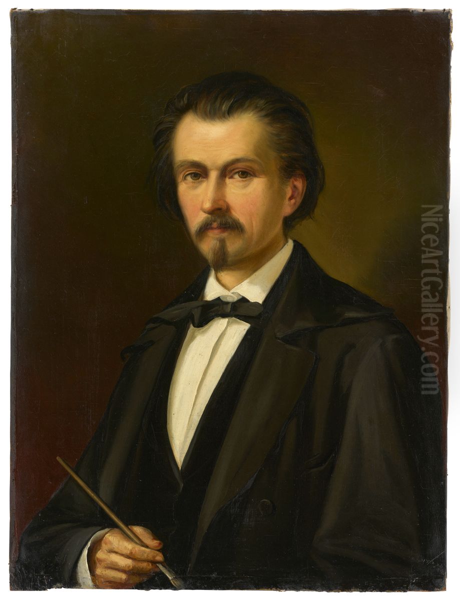 Autoportrait Oil Painting by Dominik Weber