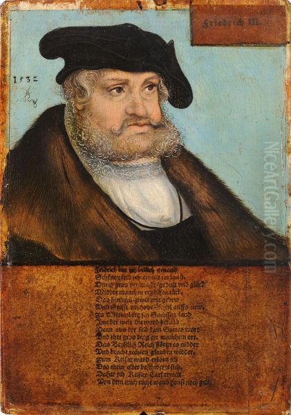 Friedrich III. the Wise, Elector of Saxony Oil Painting by Lucas Cranach the Elderand workshop