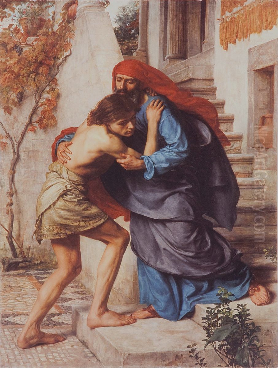 TheProdigal's Return Oil Painting by Edward Poynter TheProdigal's Return Oil Painting by Edward Poynter