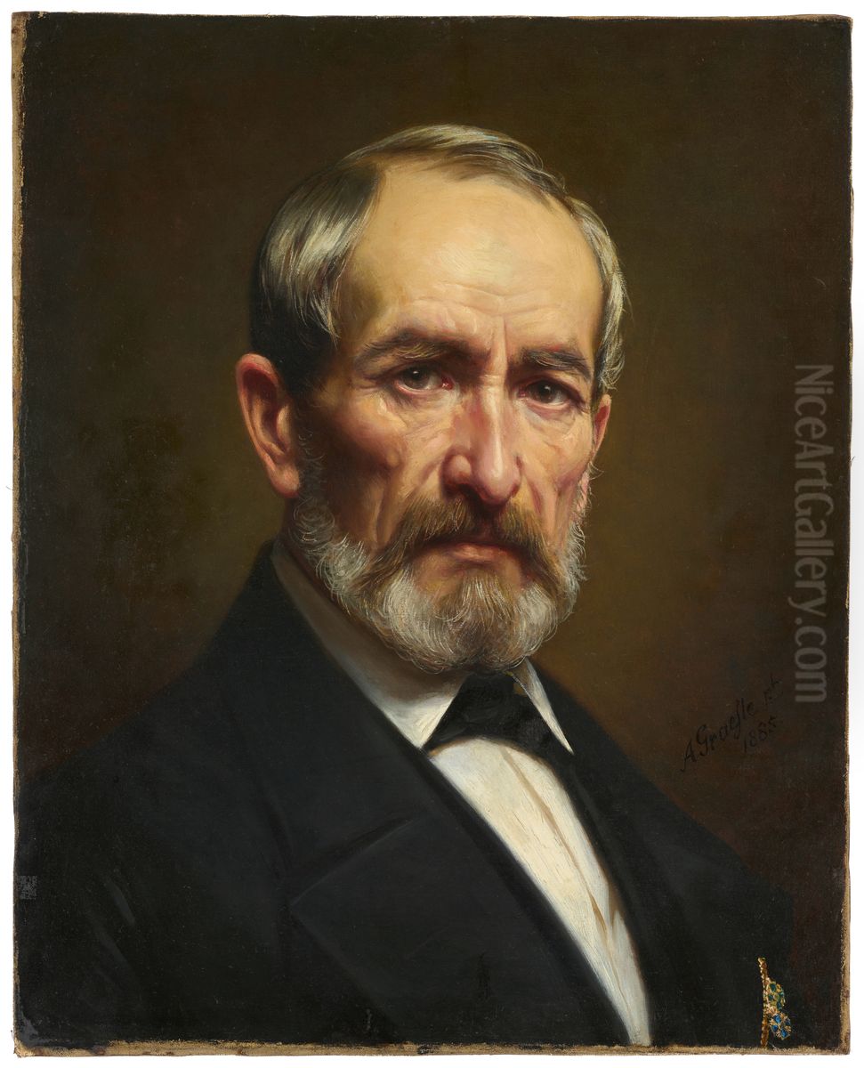 Self-portrait Oil Painting by Albert Grafle