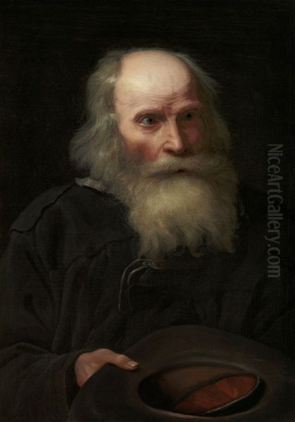 Portrait of an Old Man Begging Oil Painting by Michiel Sweerts