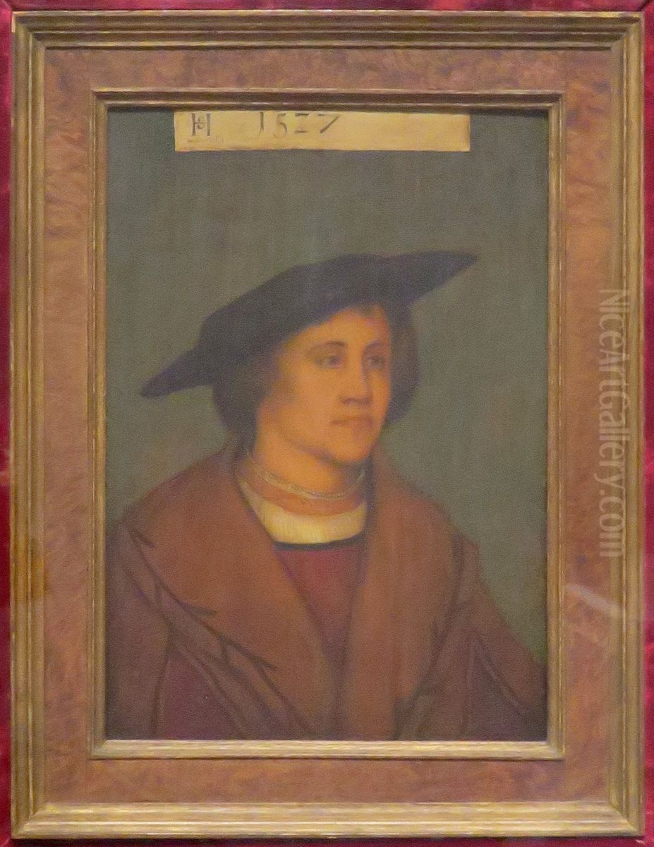 Portrait of a Young Man Oil Painting by Hans Leonhard Schaufelein