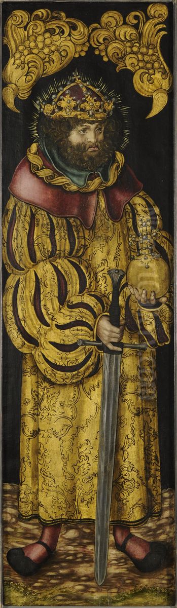 Kaiser Karl der Grosse oder Hl. Stephan Konig von Ungarn Oil Painting by Lucas Cranach the Elder