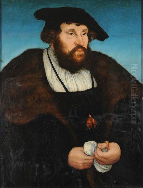 Bildnis Christians II., Konig von Danemark Oil Painting by Lucas Cranach the Elder