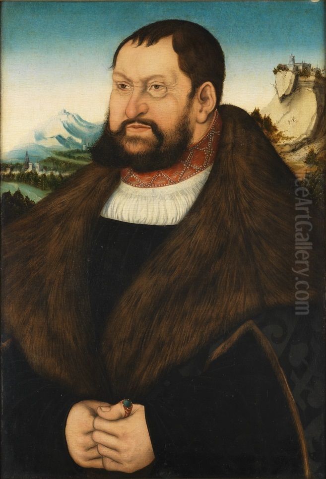 Johann the Steadfast, Elector of Saxony Oil Painting by Lucas Cranach the Elder