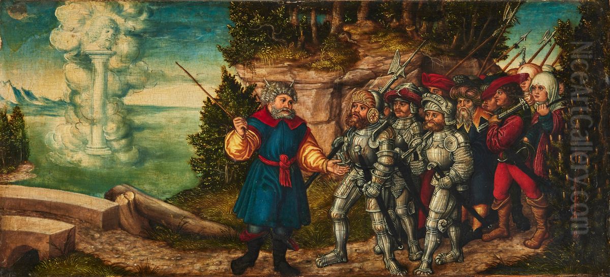 Moses und die Wolkensaule Oil Painting by Lucas Cranach the Elder Moses und die Wolkensaule Oil Painting by Lucas Cranach the Elder