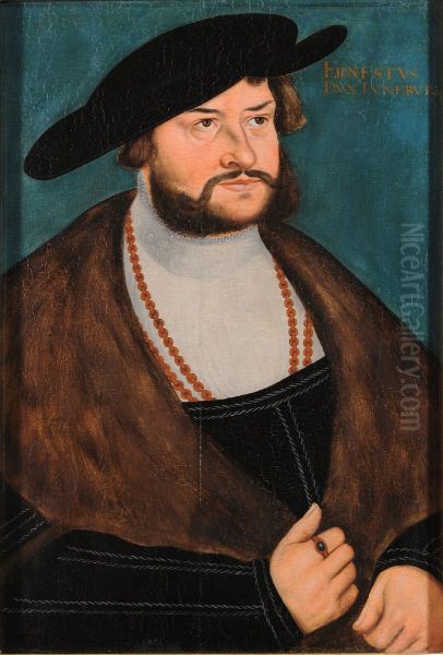 Ernst der Bekenner, Herzog von Braunschweig-Luneburg-Celle Oil Painting by Lucas Cranach the Elder