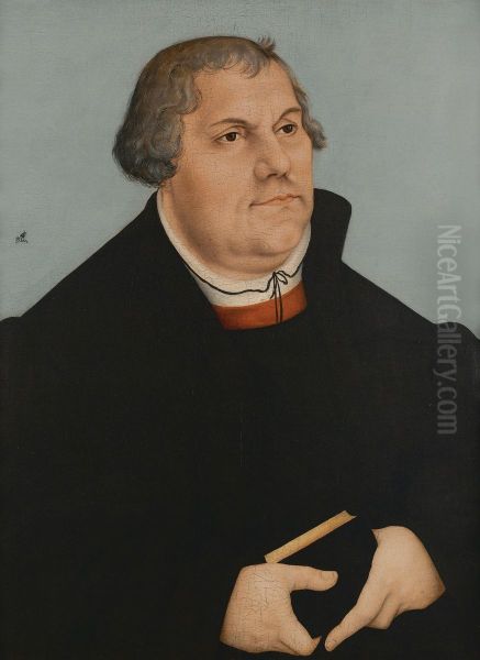 Martin Luther Oil Painting by Lucas Cranach the Elder