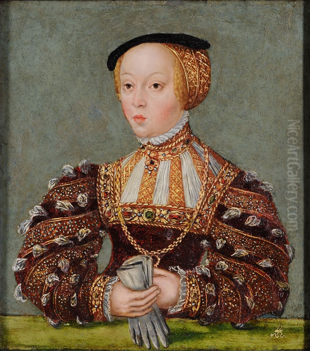Elizabeth of Austria Oil Painting by Lucas The Younger Cranach