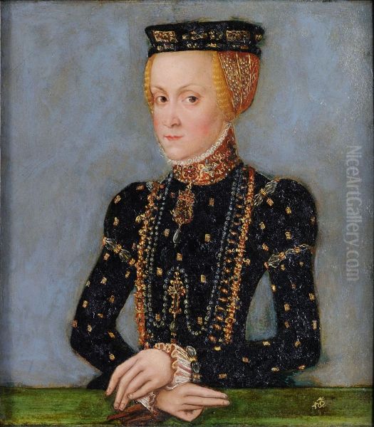 Portret Anny (1523-1596), corki Zygmunta Starego, zony Stefana Batorego Oil Painting by Lucas Cranach the Younger