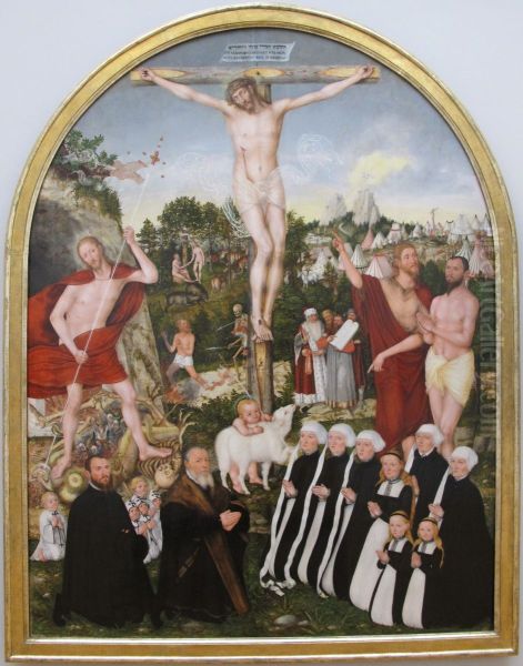 Allegory of Redemption Oil Painting by Lucas The Younger Cranach