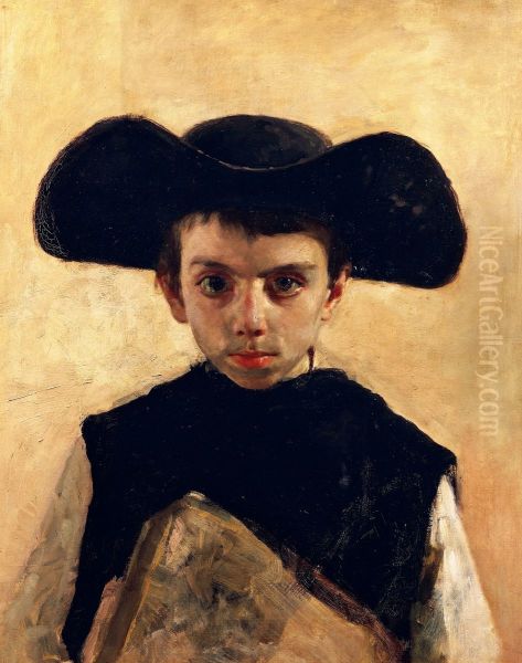Prevetariello Oil Painting by Antonio Mancini