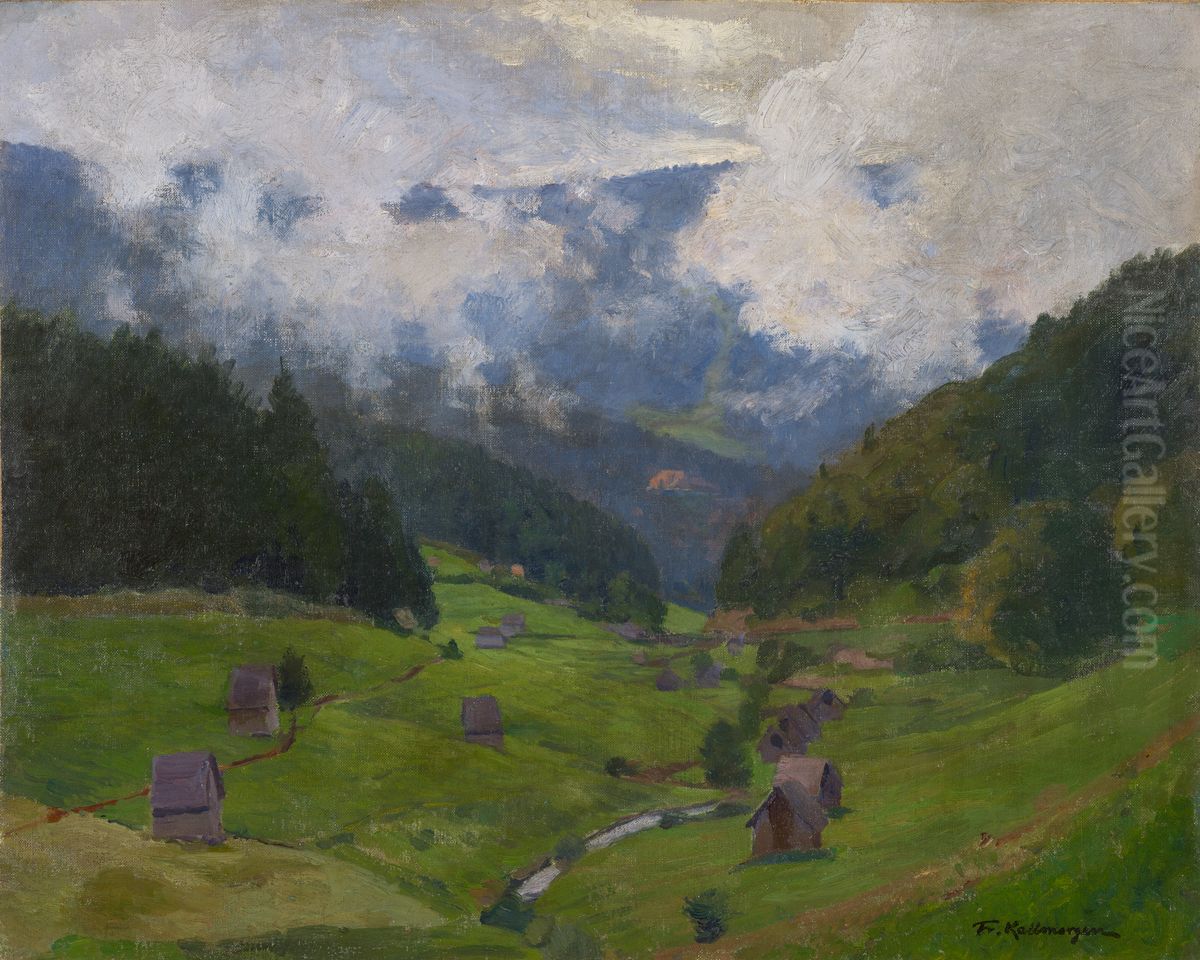 The Raumunzach Valley Oil Painting by Friedrich Kallmorgen