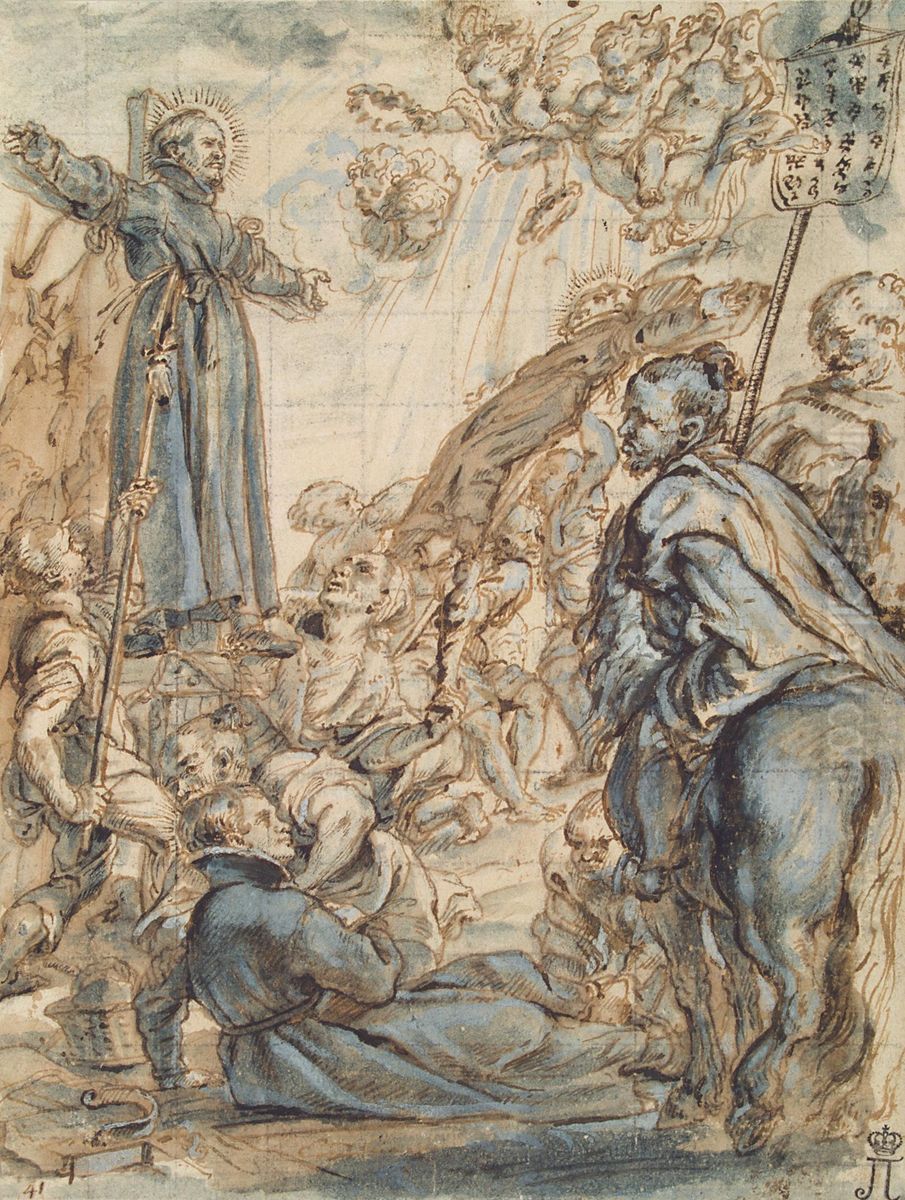 Martyrdom of Jesuits in Japan Oil Painting by Abraham van Diepenbeeck