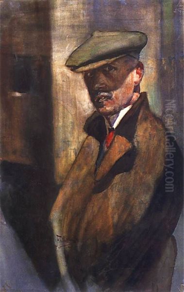 Self-portrait. Oil Painting by Julian Falat