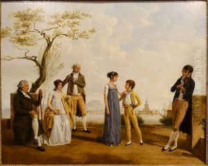 Family Portrait in front of a Harbour