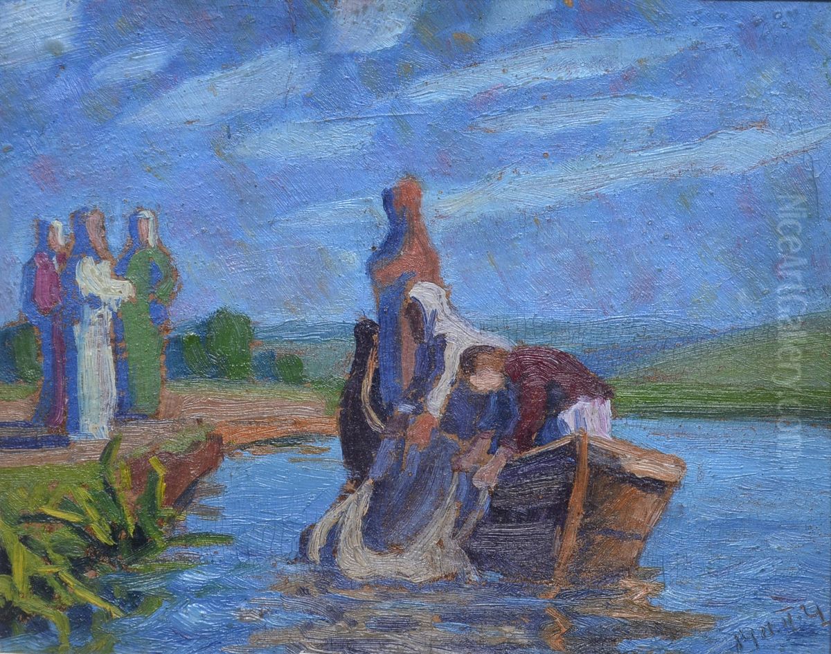 Csodalatos halaszat Oil Painting by unknown