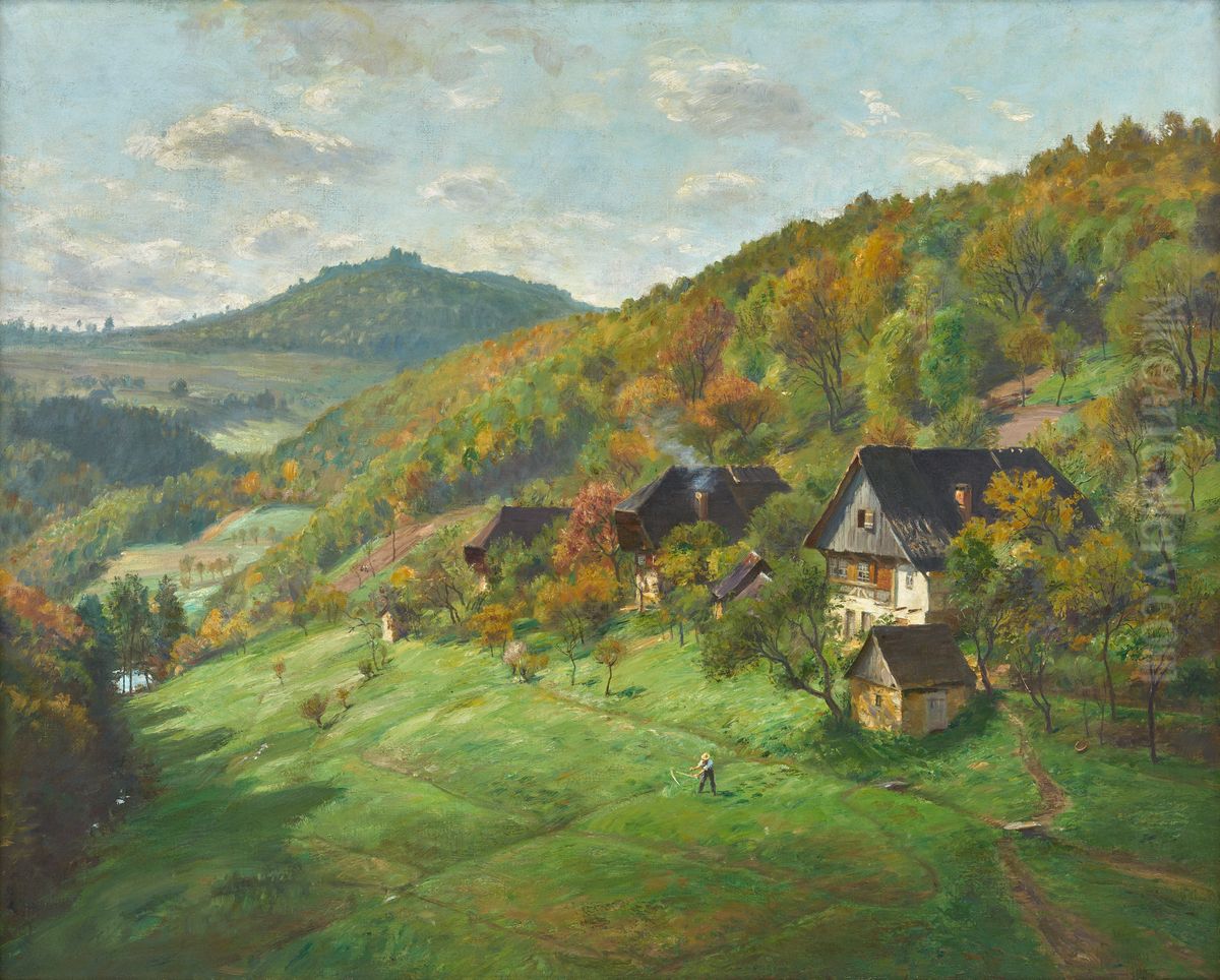 Karfunkelstadt Oil Painting by Wilhelm Hasemann