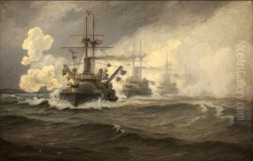 Giants. Oil Painting by Carl Locher