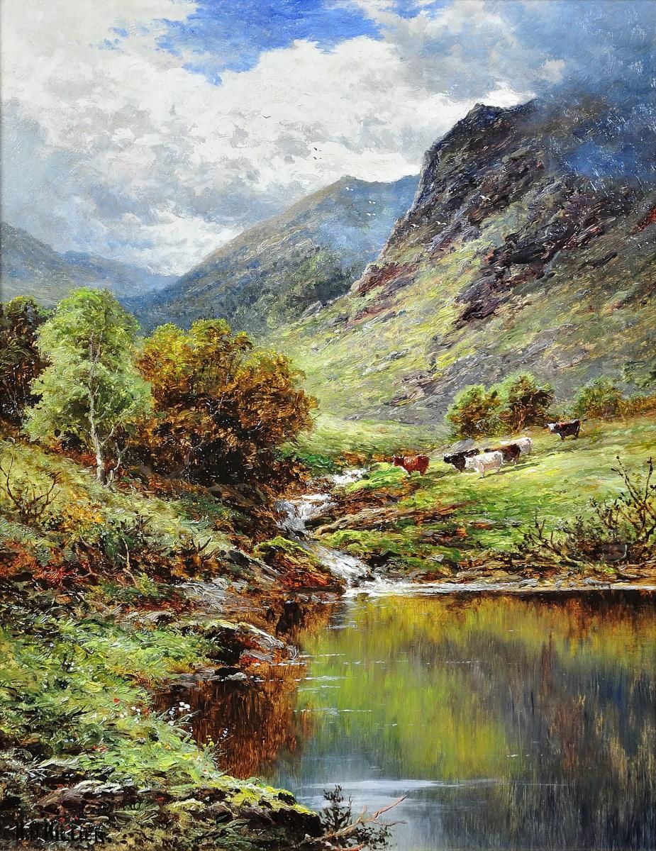 Loch Etive, Argyllshire Oil Painting by Henry H. Parker