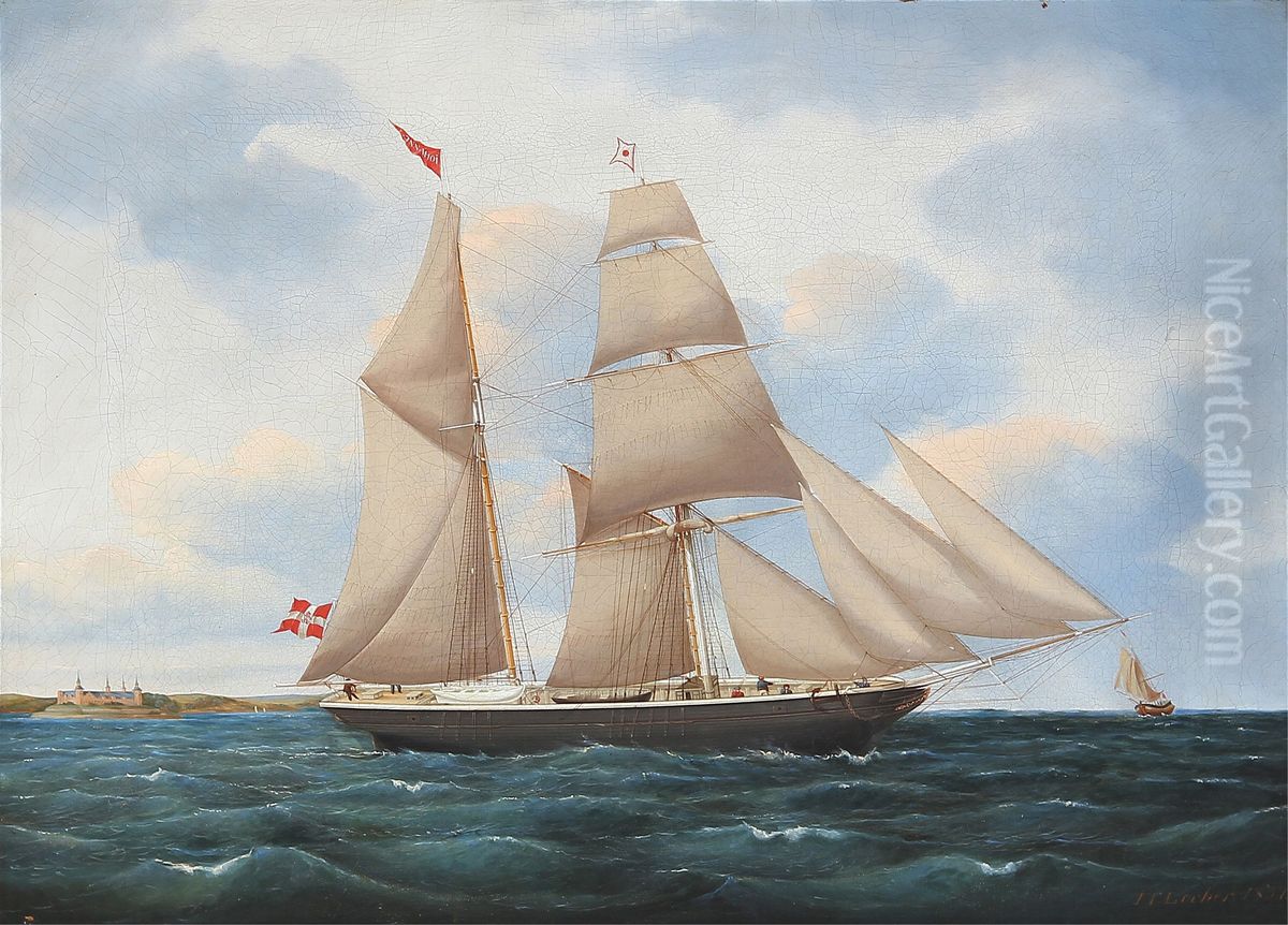 Seascape with a sailing ship 