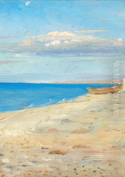 Vinterlys. Oil Painting by Michael Peter Ancher